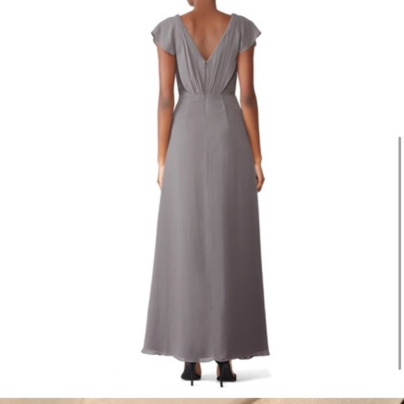 Monique Luilier Bridesmaids Gray Gwen Dress size 10 - Picture 2 of 14